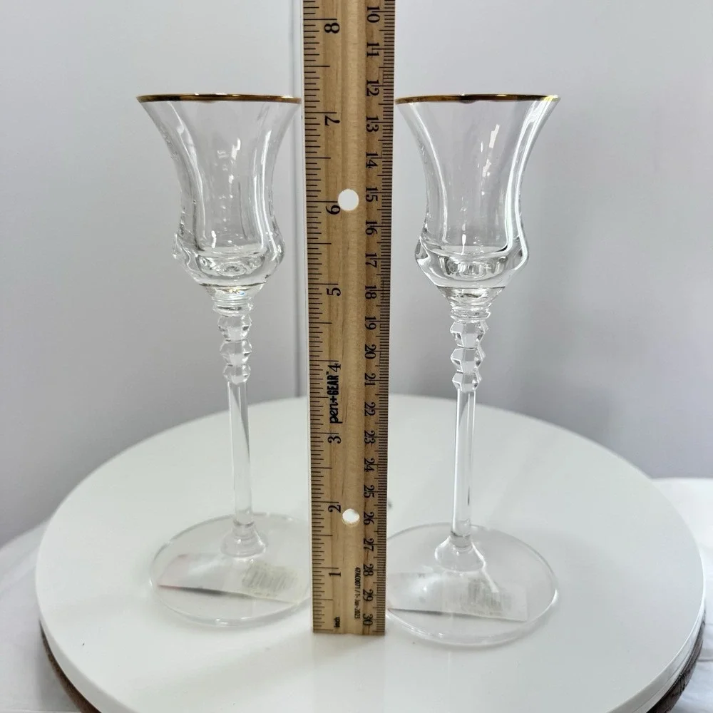 Mikasa - Sonata Gold - Candle Sticks. 7 1/4